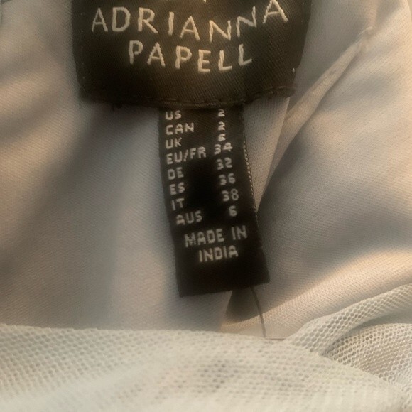 Adriana Papell Blue Sequin Gown NEW! - Picture 8 of 11